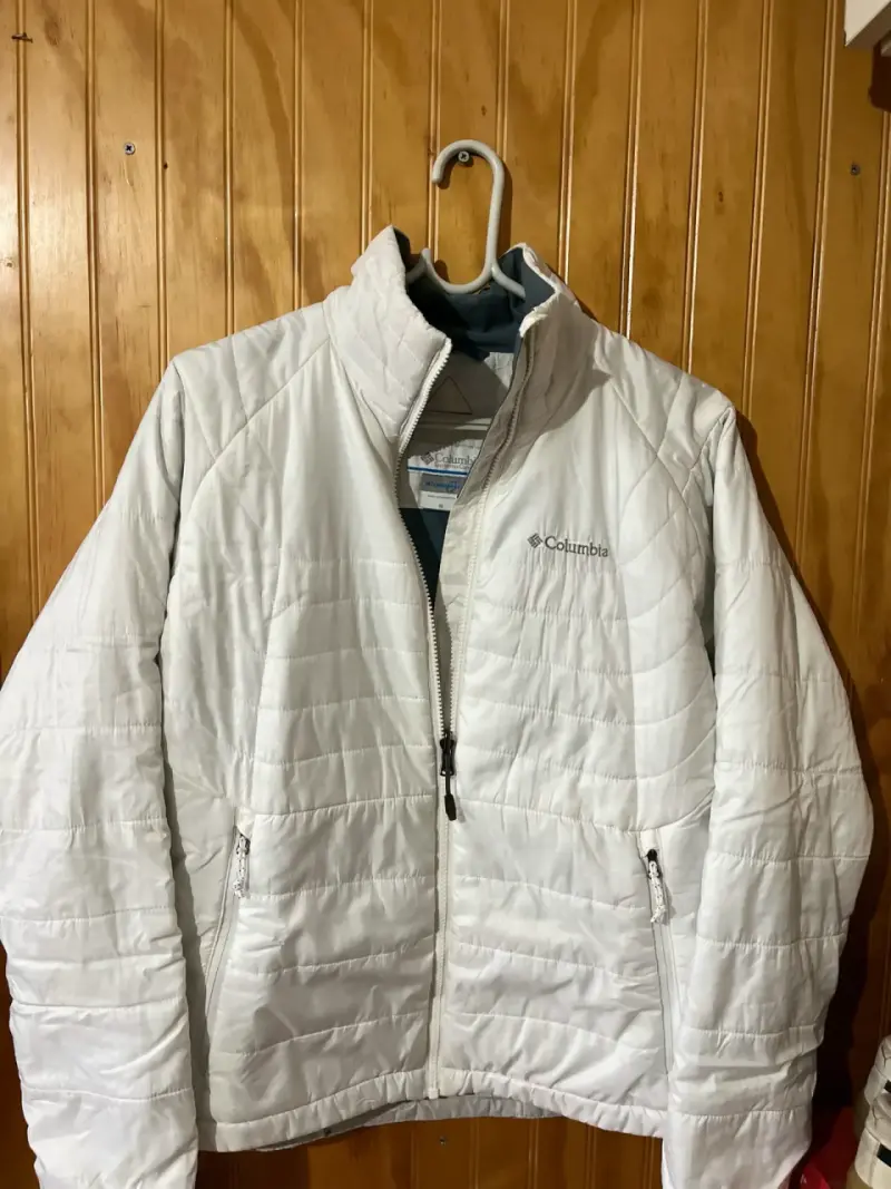 Chaqueta Columbia blanca para invierno - 1