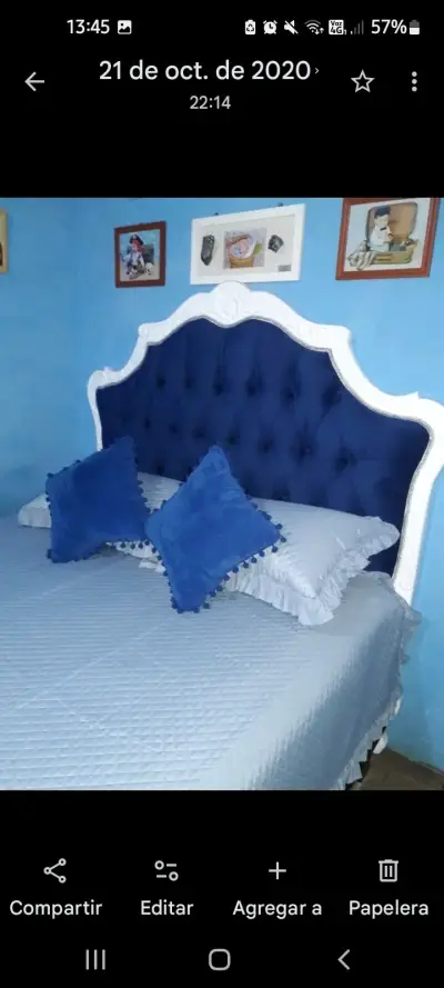 Respaldo azul 2 pla. Tallado - miniatura 1