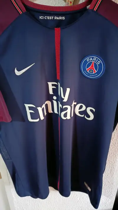 Camiseta PSG Nike 2017 Azul Oscuro - miniatura 1