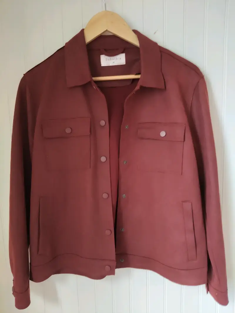 Chaqueta de mujer color burdeos Suburbia - 1