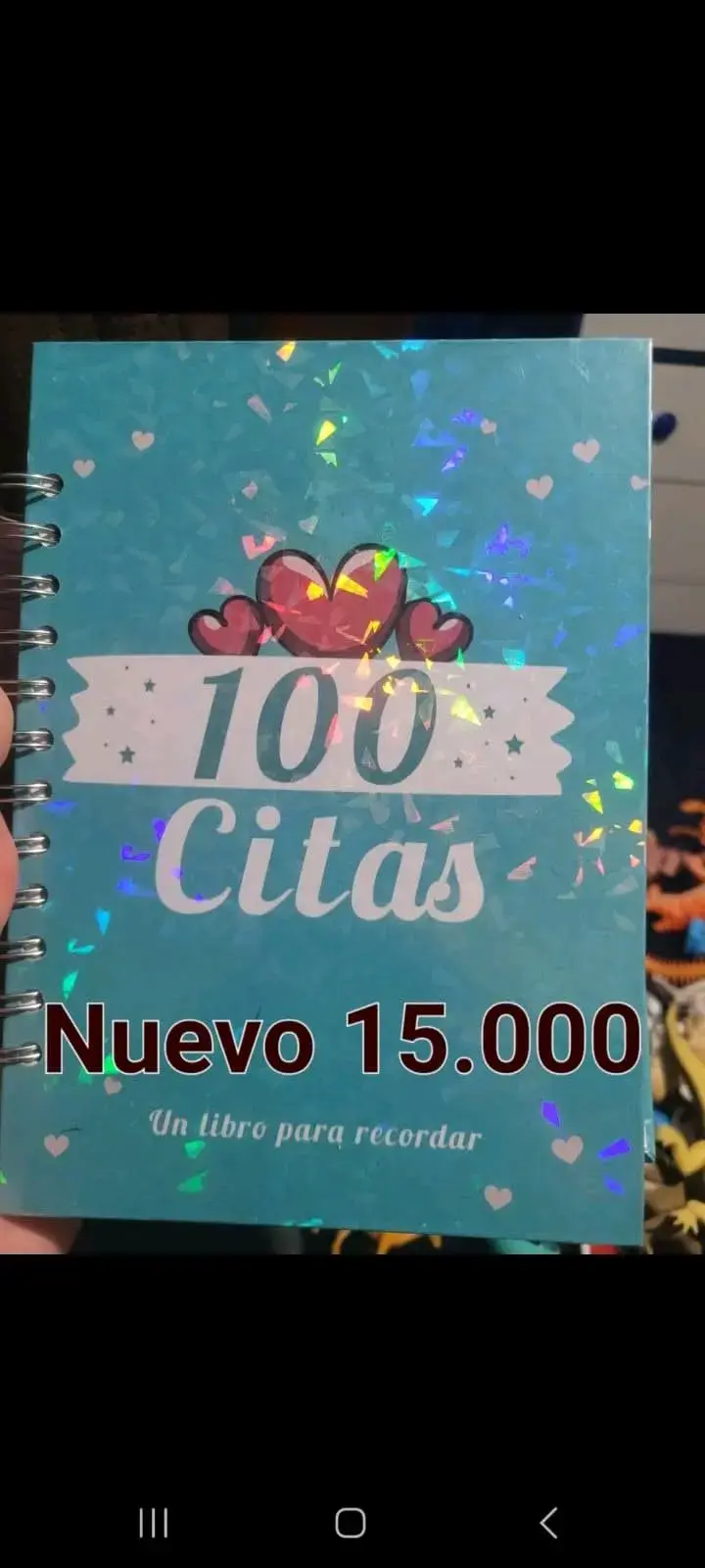 Cuaderno 100 Citas con Diseño Holográfico