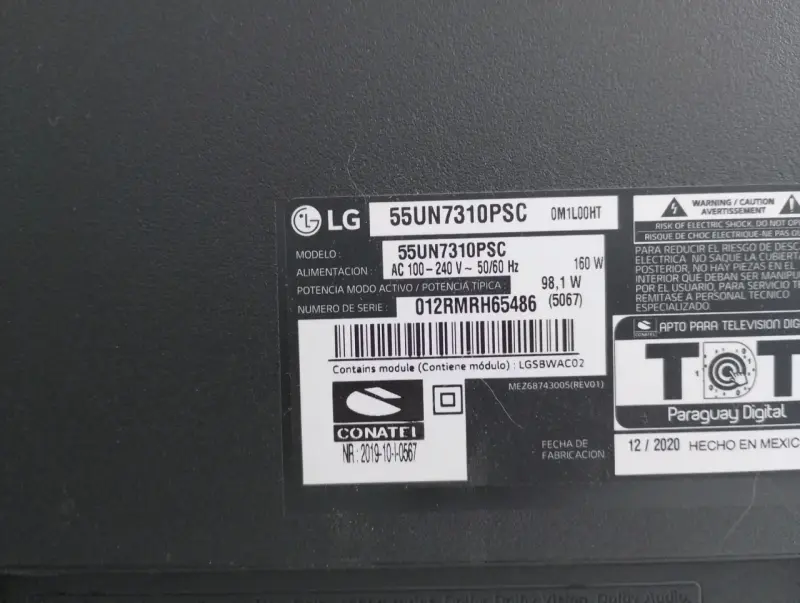 Televisor LG 55 pulgadas Smart TV con control remoto - 4