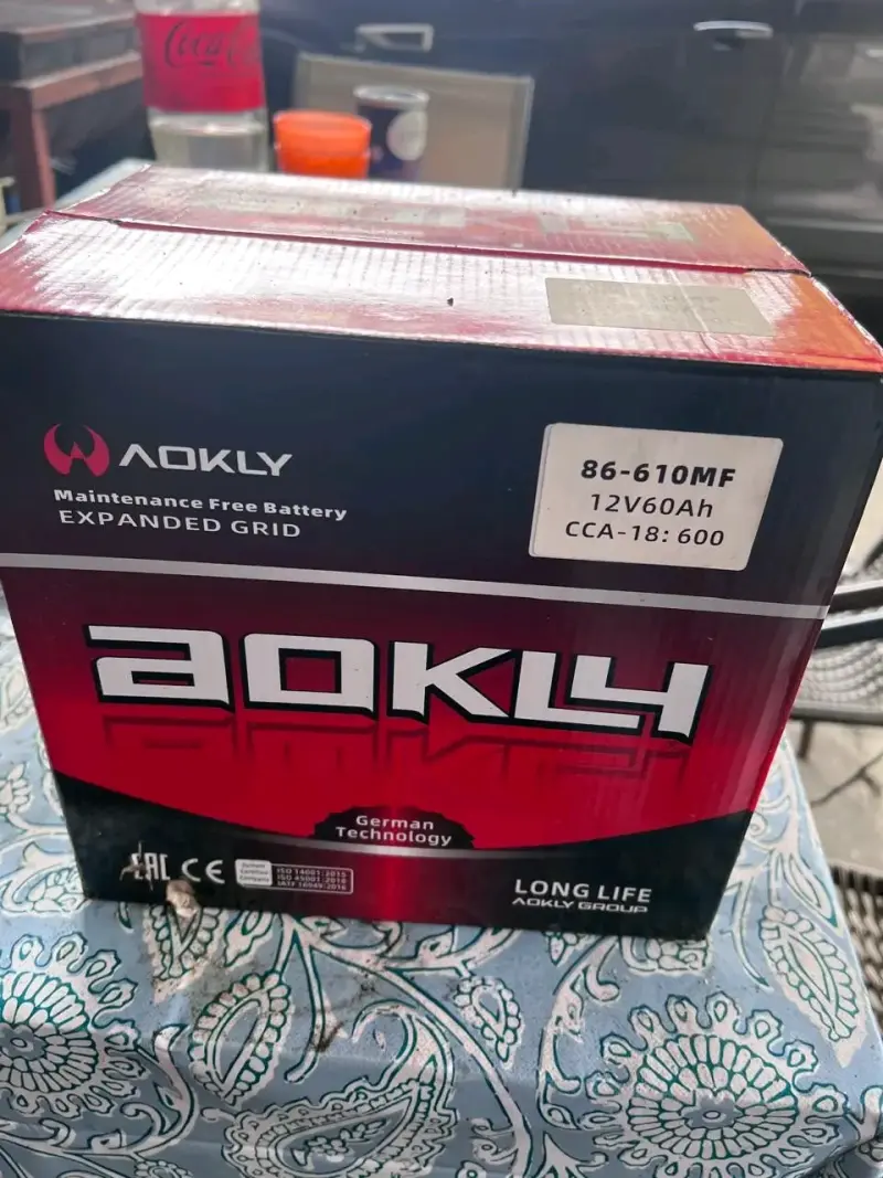 Batería de Auto Aokly 12V 60Ah - 1
