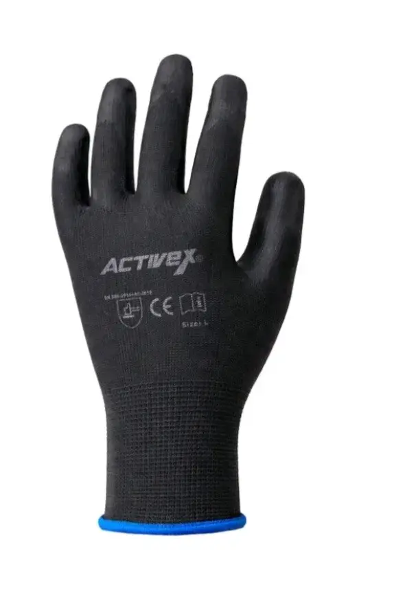Guante de trabajo negro Activex talla L