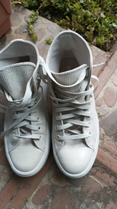 Zapatillas Converse blancas de lona - miniatura 1