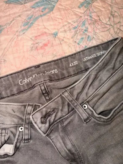 Jeans grises Calvin Klein para mujer - miniatura 3