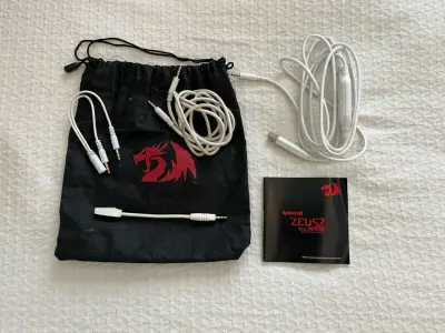 Audífonos gamer Redragon Zeus 2 blancos - miniatura 5