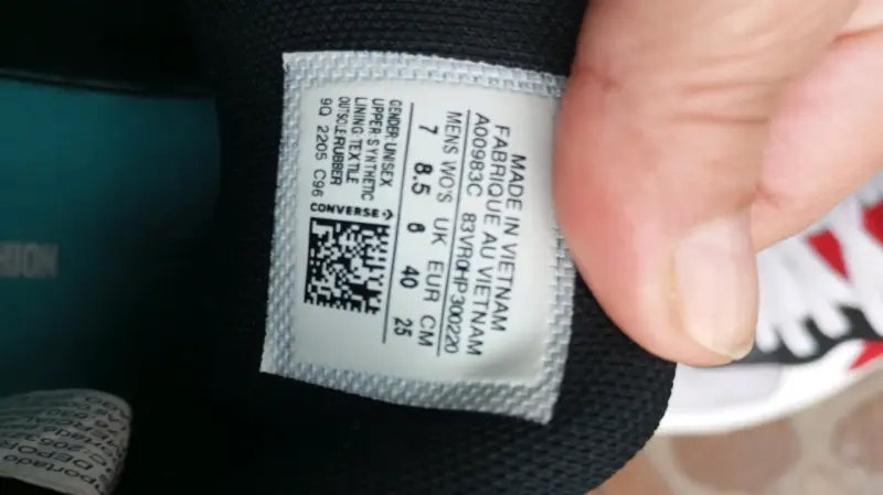 Zapatillas Converse blancas y negras talla 40 - 3