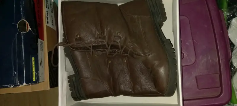 Botas de cuero marrón para Mujer - 4