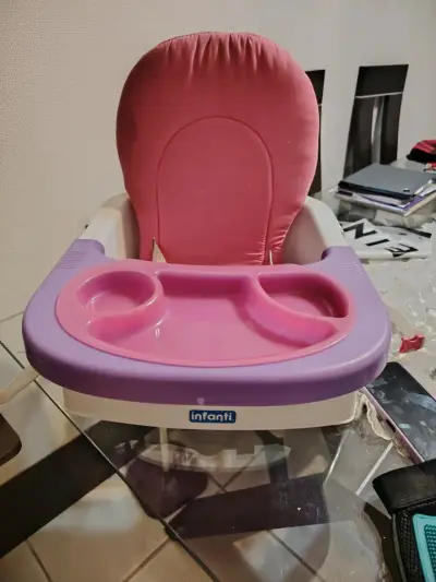 Silla de comer para bebé Infanti con bandeja - miniatura 2