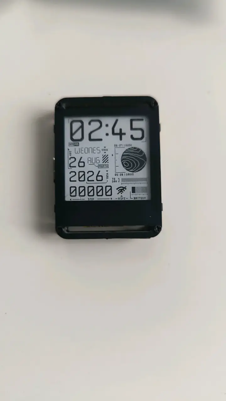Reloj de tinta electrónica (e-ink), watchy - 4
