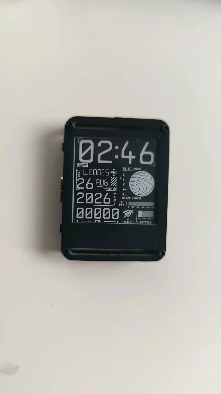 Reloj de tinta electrónica (e-ink), watchy - 5