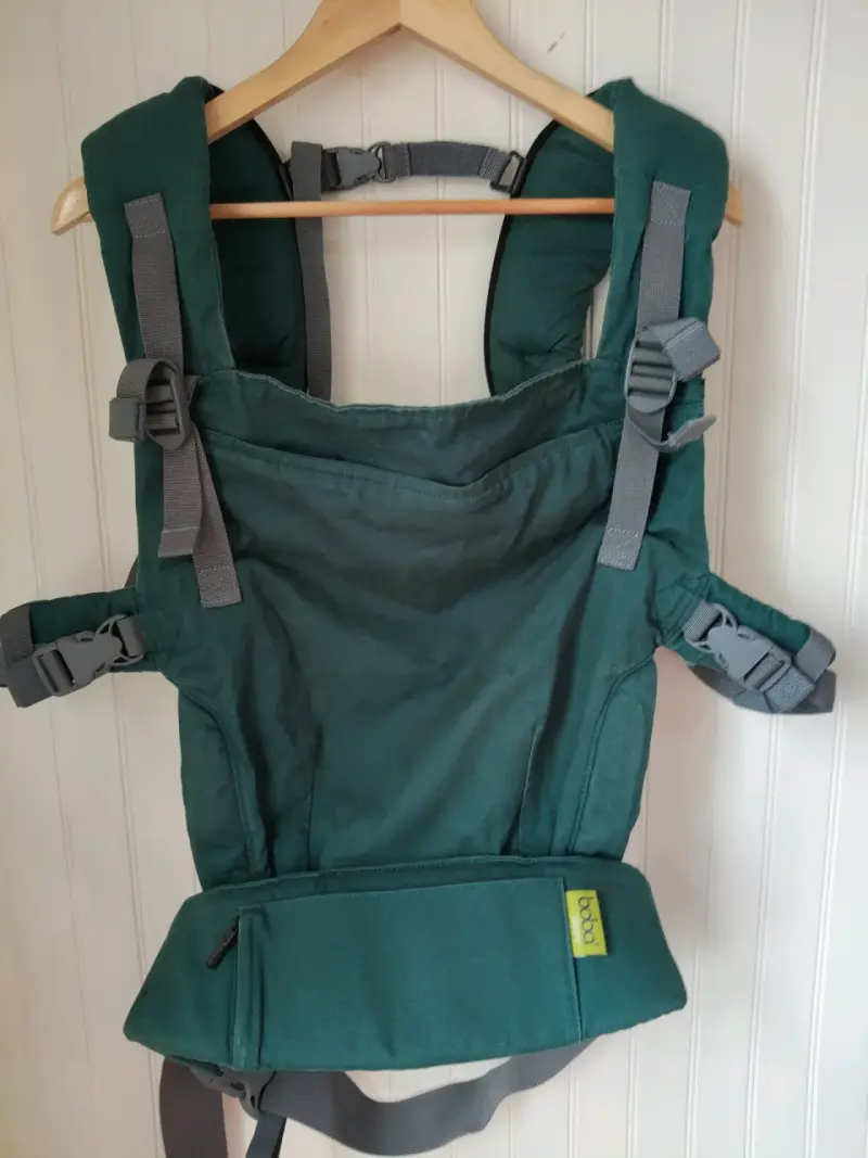 Mochila portabebé verde Boba organic  3.2 a 20 kg - 3