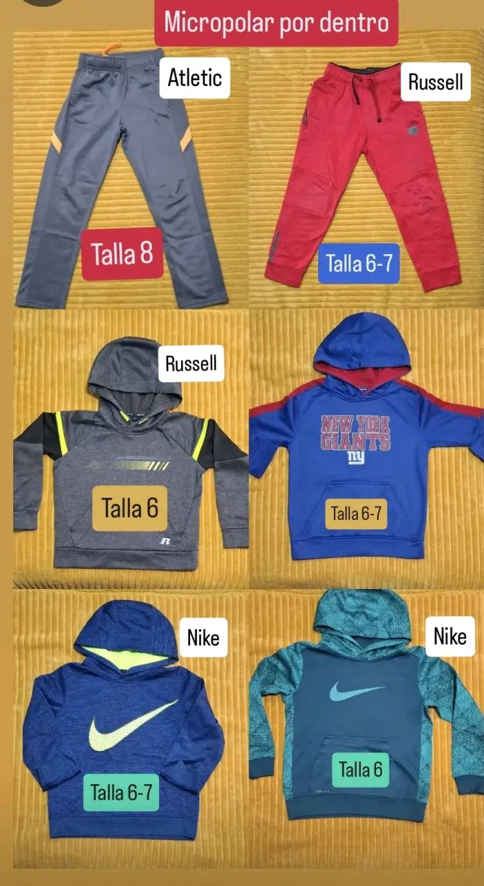 Polerones  para niño talla 6-7 con micropolar - 2