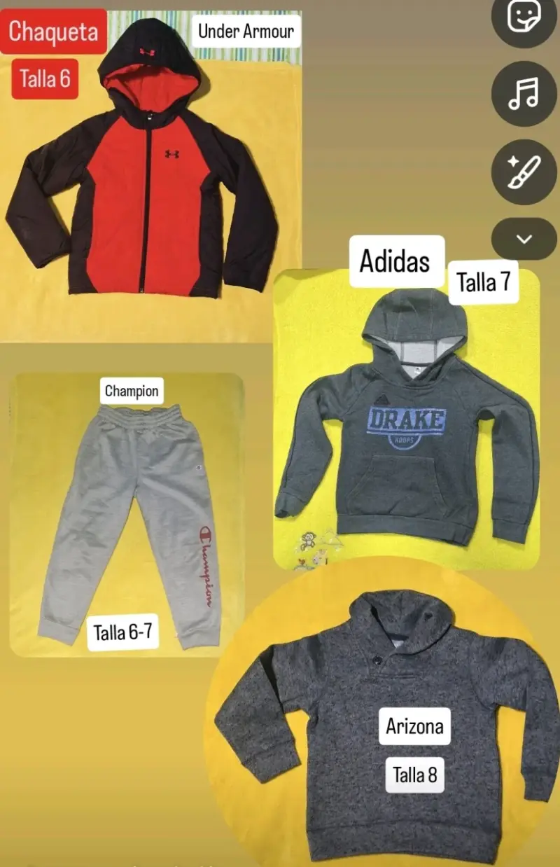 Polerones  para niño talla 6-7 con micropolar - 3