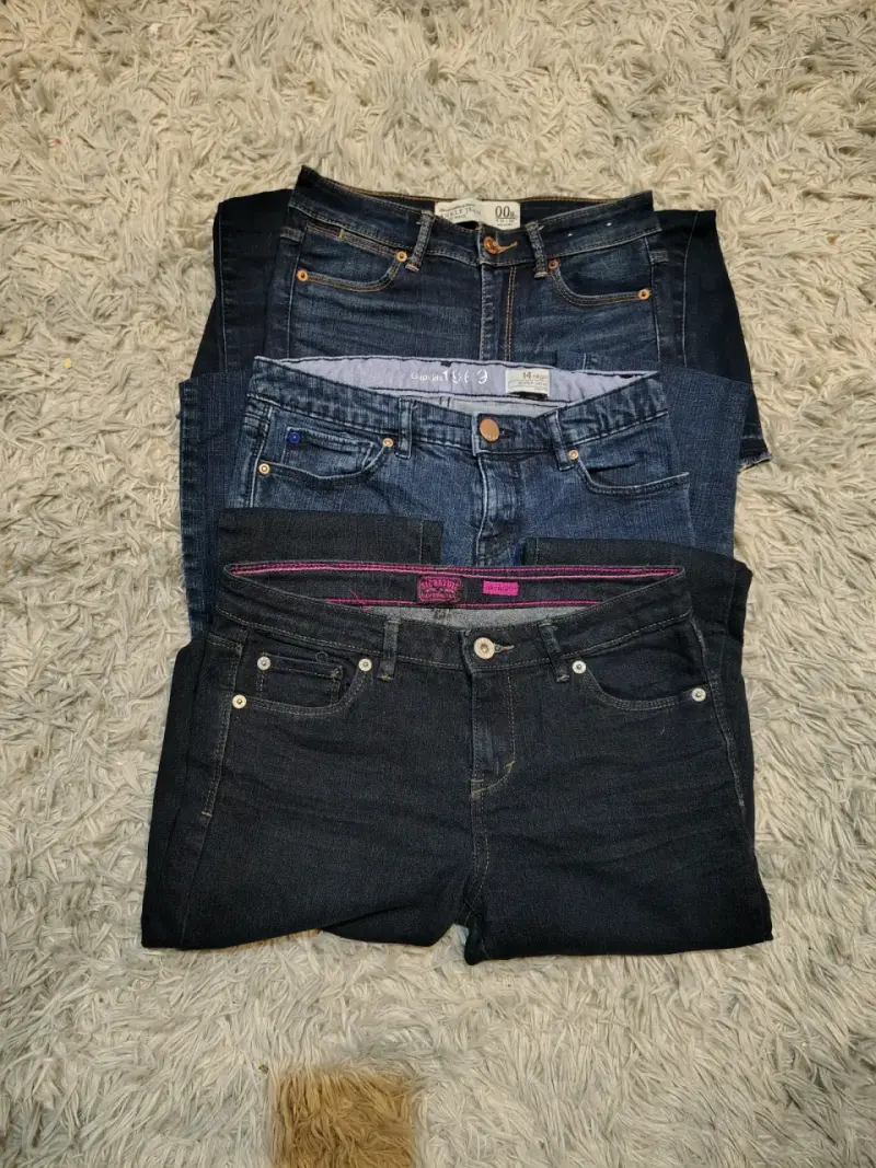 Lote de tres jeans para niña - 2