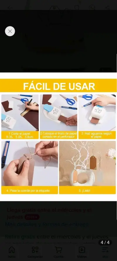 Perforadora de etiquetas Kame con tamaños ajustables - miniatura 5