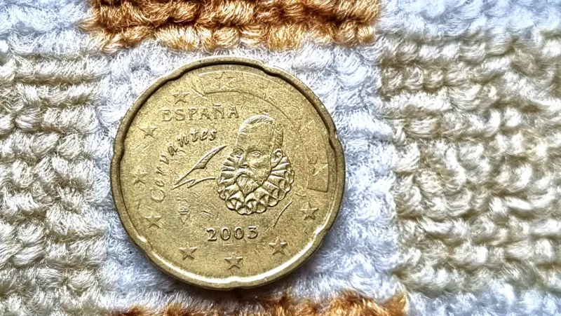 Gran Moneda Plata Alemana. Un Euro, 20 cts Euro. - 6