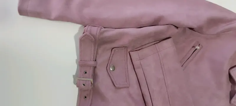 Chaqueta rosa de mujer con cierre FSP - 2