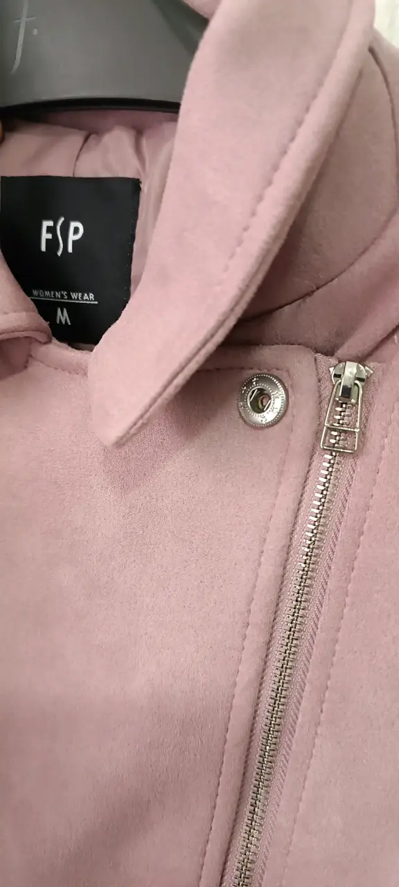 Chaqueta rosa de mujer con cierre FSP - 4