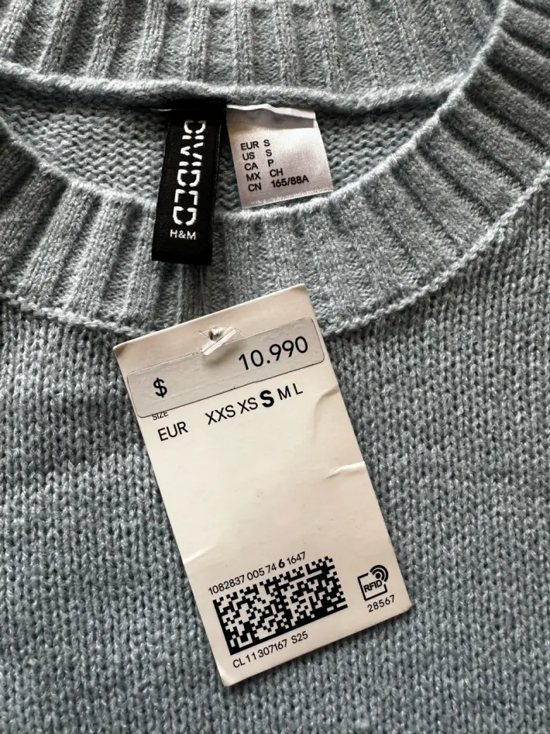 Suéter de lana azul claro H&M para mujer - 2