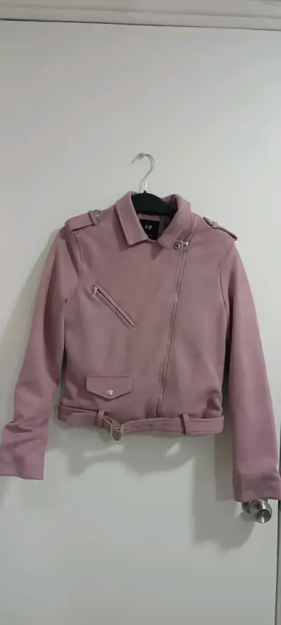 Chaqueta rosa de mujer con cierre FSP - miniatura 1