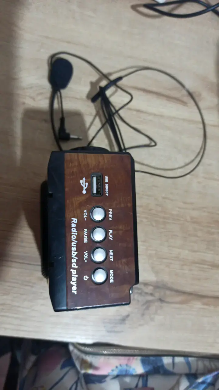 Altavoz portátil con micrófono y radio - 2