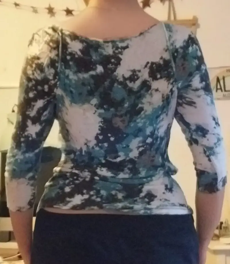 Blusa estampada de manga tres cuartos - 3