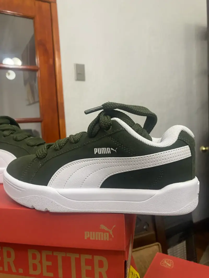 Zapatillas deportivas Puma verde y blanco - 3