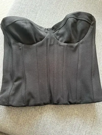 Corset negro elegante Zara talla S - miniatura 1