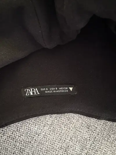 Corset negro elegante Zara talla S - miniatura 2