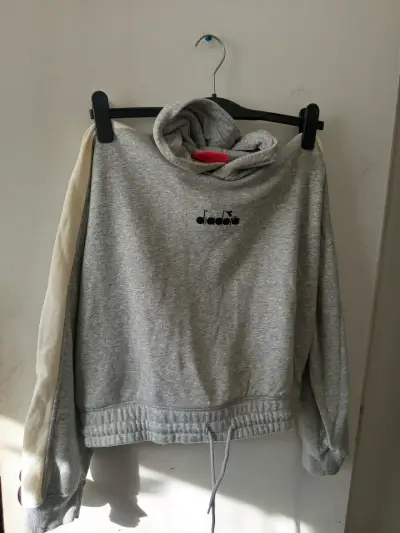 Polerón gris con capucha Diadora - miniatura 1