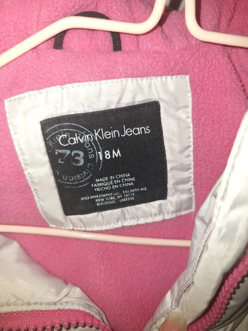 Chaqueta de invierno para niña Calvin Klein gris - 3