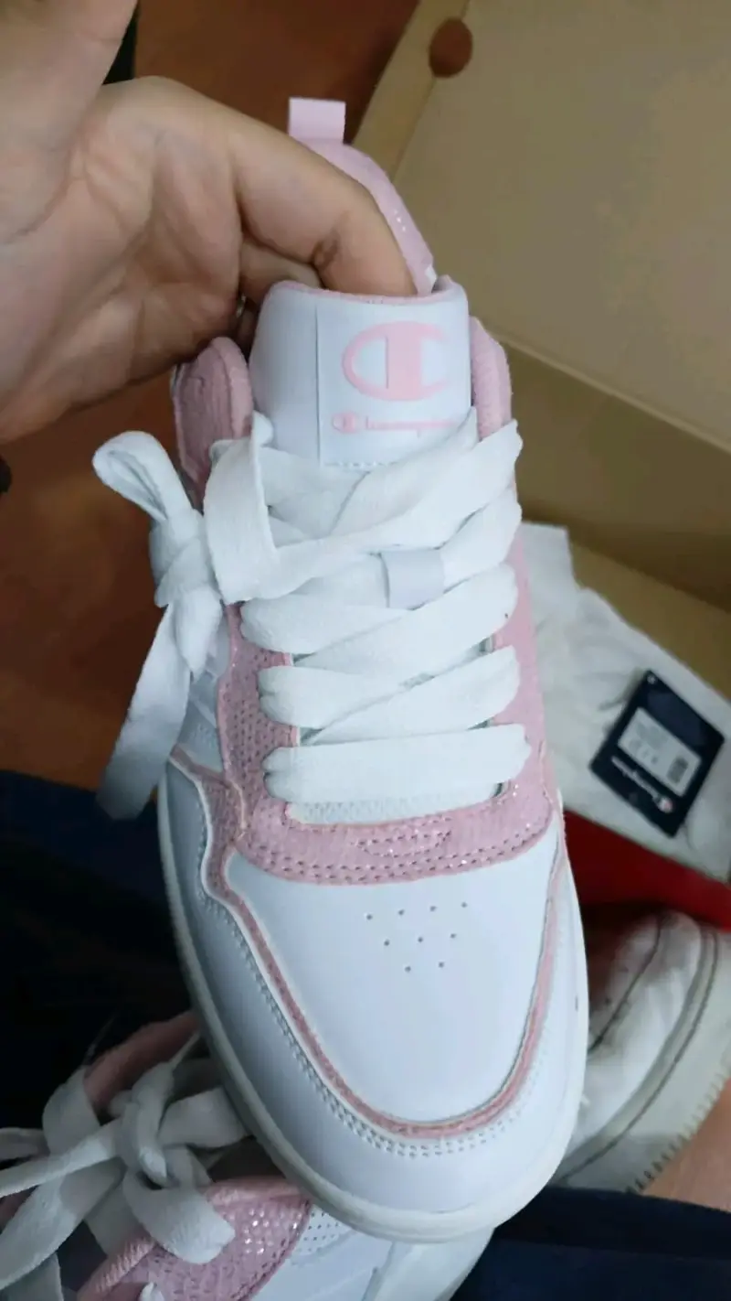 Zapatillas Champion blancas y rosadas para mujer - 2