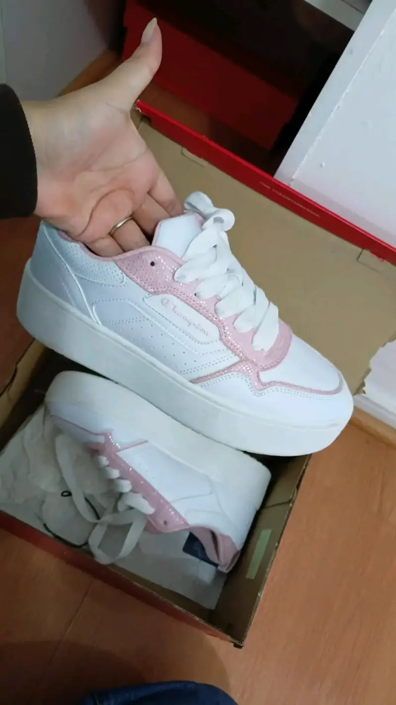 Zapatillas Champion blancas y rosadas para mujer - 3