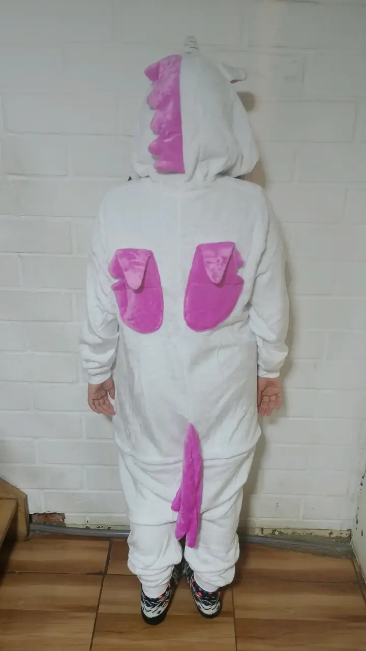Disfraz de unicornio para niña en polar - 3
