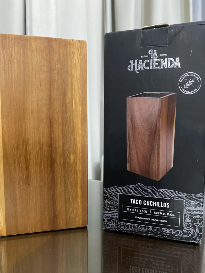 Taco de cuchillos de madera de acacia La Hacienda - 6