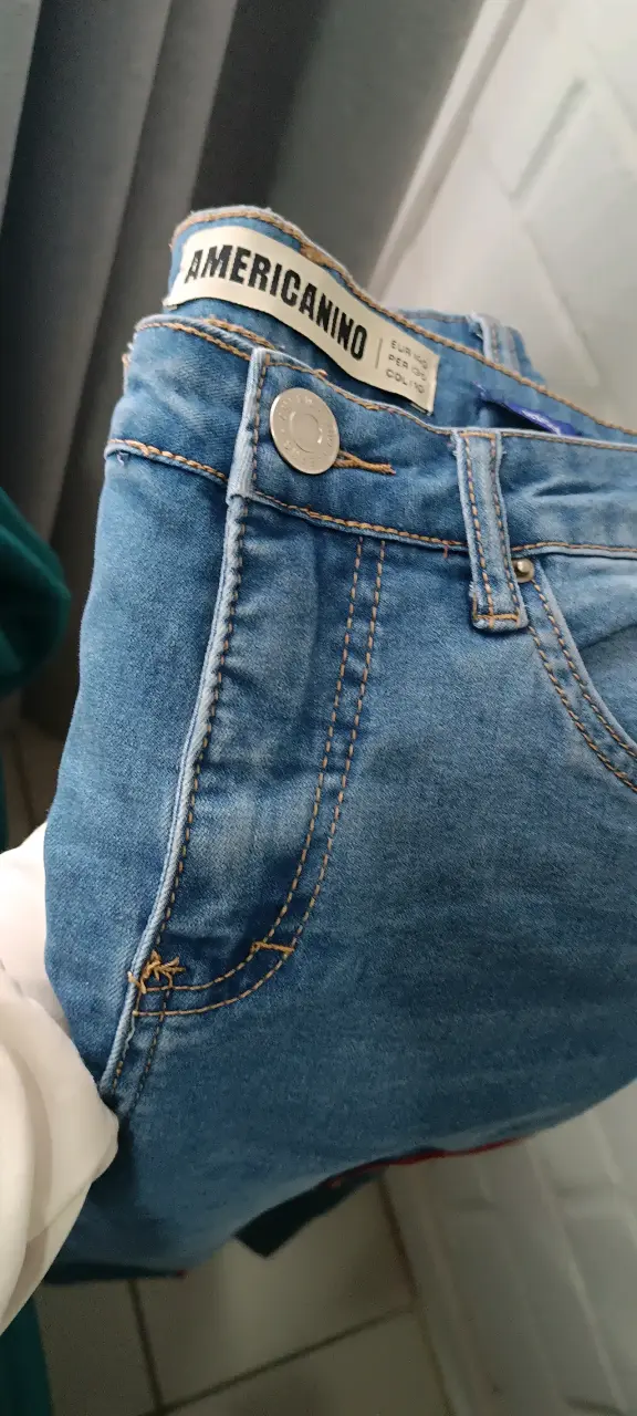 Jeans azul con franjas laterales Americanino - 4