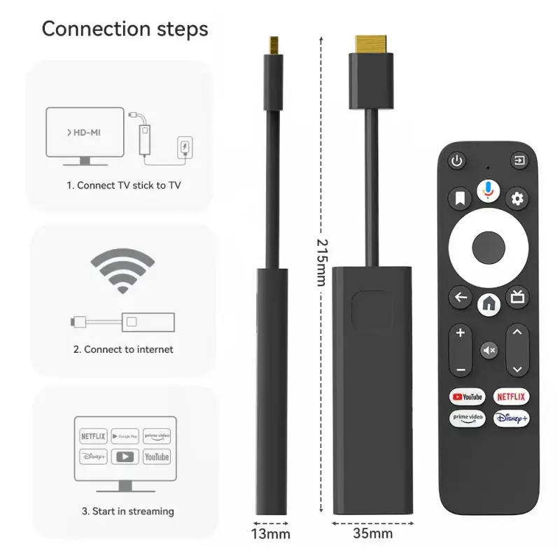 Reproductor de Streaming 4K Android TV con Control Remoto - 2