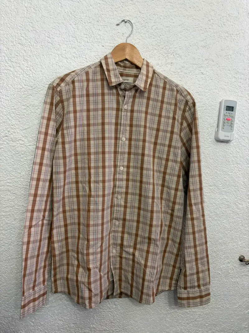 Camisa a cuadros marrón Esprit para hombre - 2