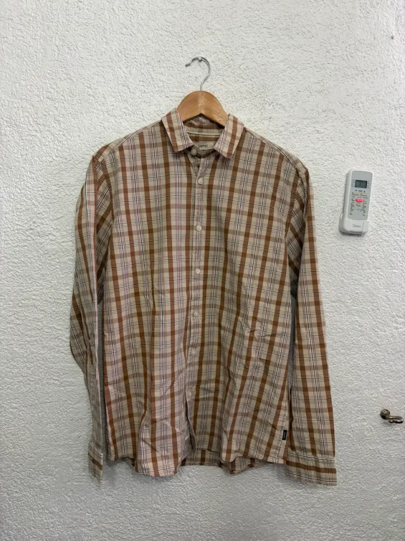 Camisa a cuadros marrón Esprit para hombre - 3