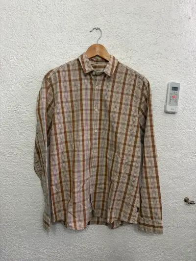 Camisa a cuadros marrón Esprit para hombre - miniatura 3