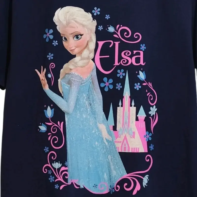 Polera infantil Elsa Frozen azul - 2