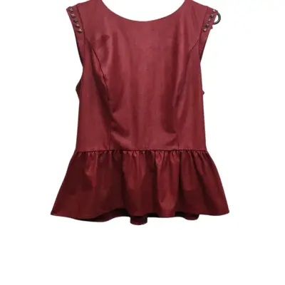 Blusa sin mangas roja Guess con tachas - miniatura 1