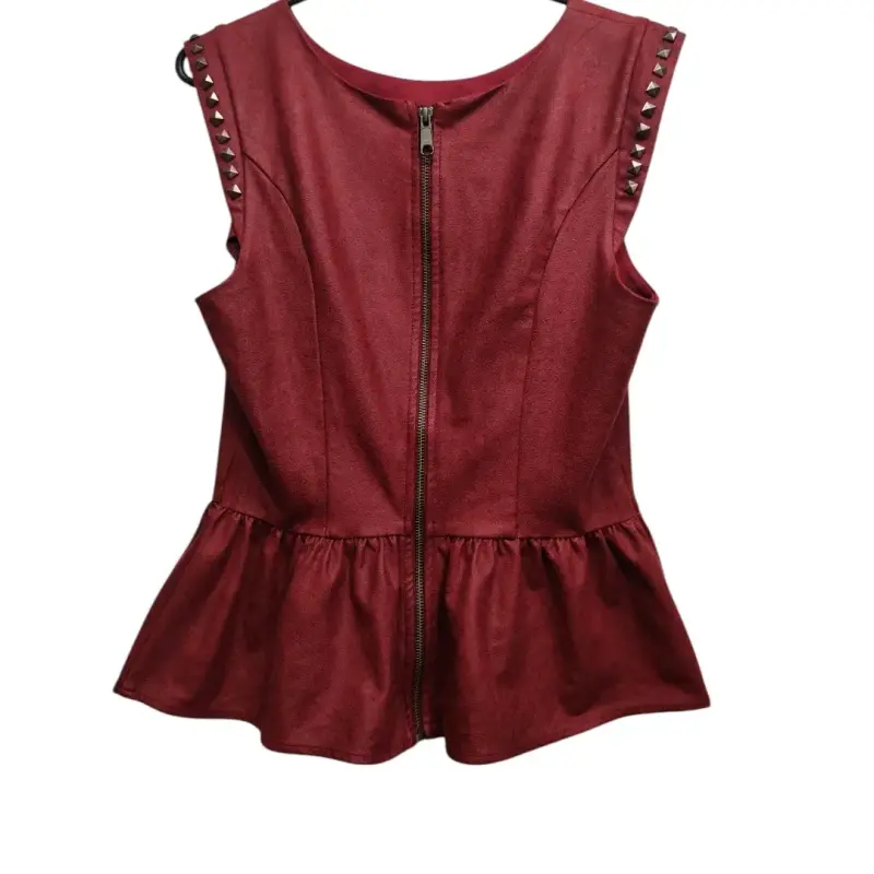 Blusa sin mangas roja Guess con tachas - 2