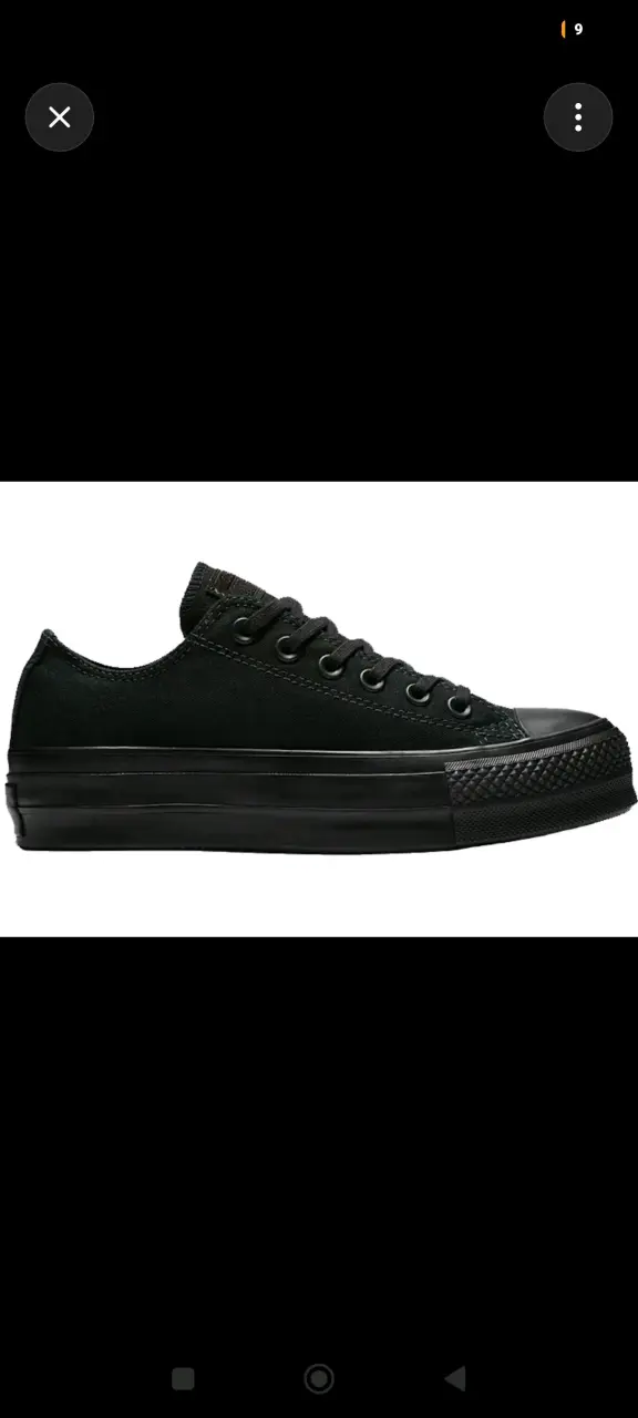 Zapatillas negras Converse All Star unisex - 2