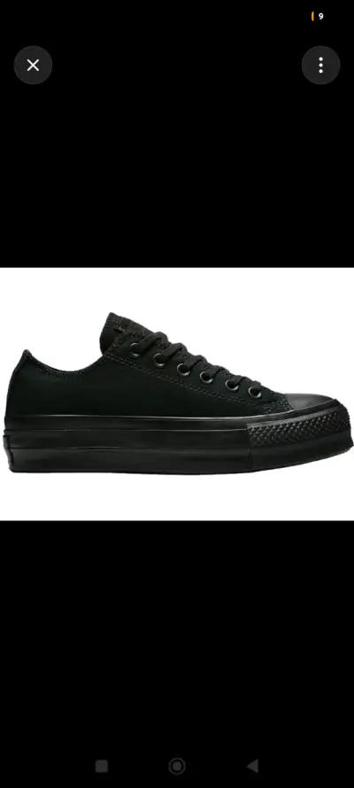 Zapatillas negras Converse All Star unisex - miniatura 2