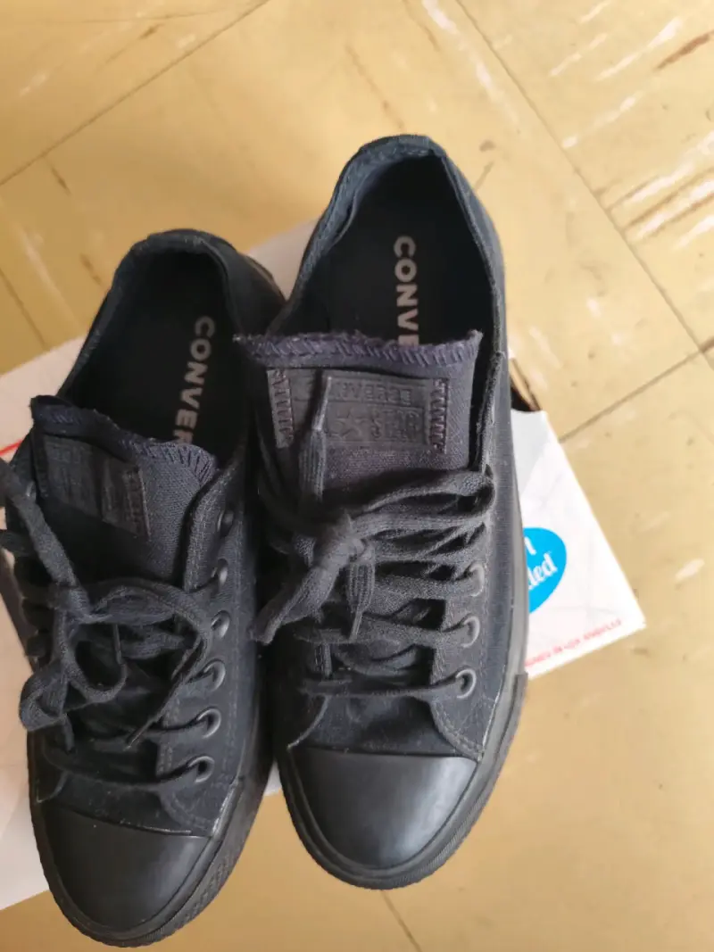Zapatillas negras Converse All Star unisex - 3