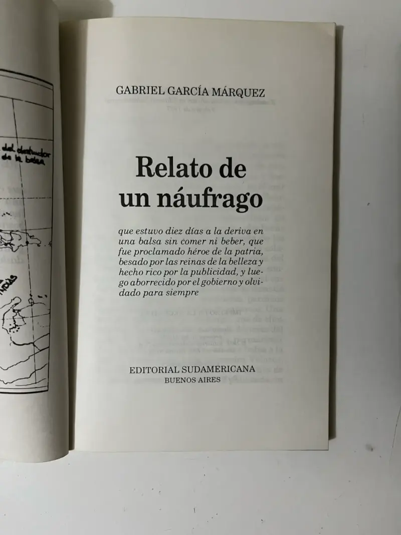 Libro Relato de un Náufrago de Gabriel García Márquez - 2