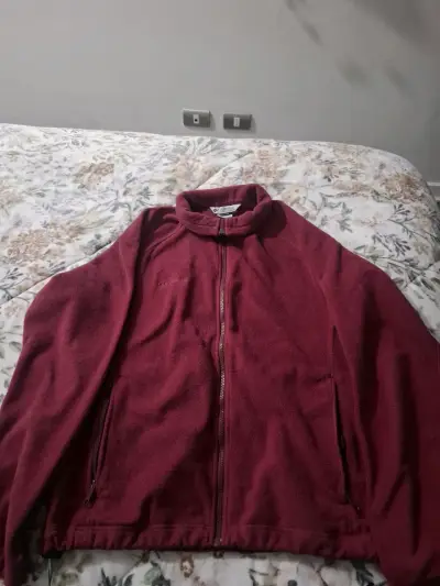Chaqueta polar Columbia roja para hombre - miniatura 1